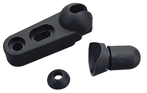 Sea Dog 324300-1 Windshield Brace Foot, Black, Pair