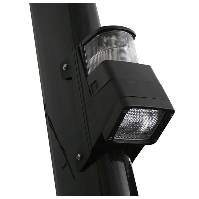 Lámpara halógena Hella Marine serie 8504 para mástil/reflector - Negra