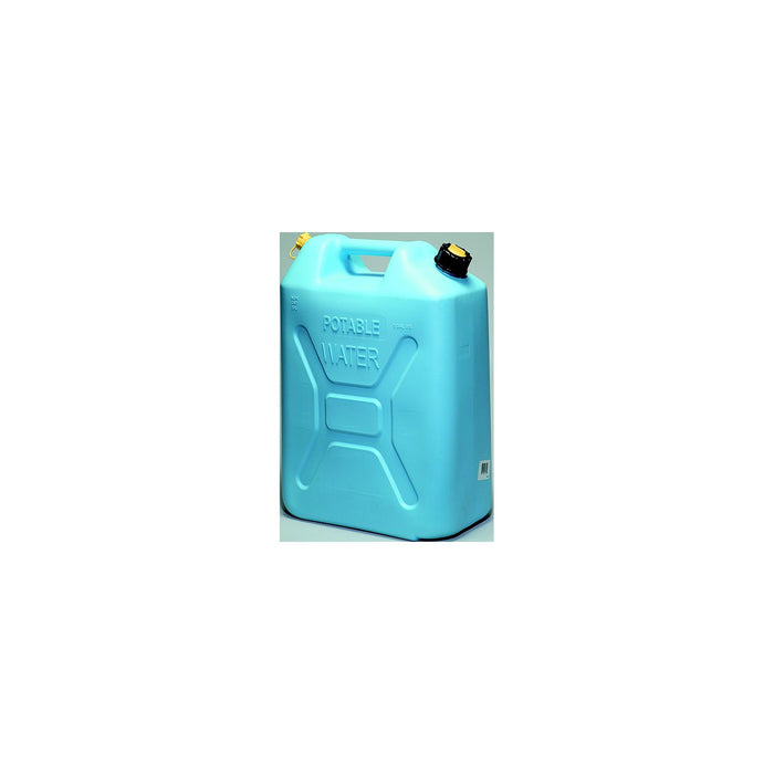 Scepter 4933 Manual Vent Military Style Water Jerry Can w/CRC, 5.3 Gal./20L, Light Blue