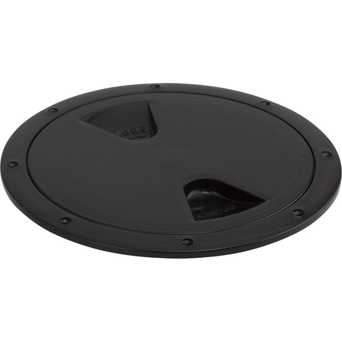 Placa de cubierta atornillable Sea-Dog - Negra - 6"