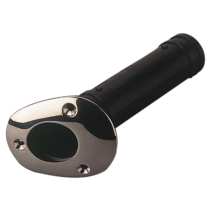Portacañas empotrado Sea-Dog con tapa de acero inoxidable