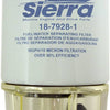 Sierra 18-7928-1 Fuel Filter Water Separator with Clear Bowl