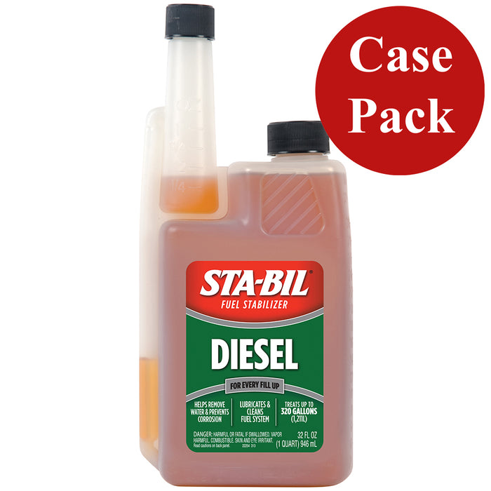 Gold Eagle 22254CASE STA-BIL Diesel Formula Fuel Stabilizer & Performance, Improver 32oz *Case of 4*