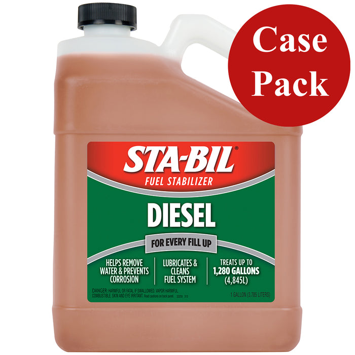 Gold Eagle 22255CASE STA-BIL Diesel Formula Fuel Stabilizer & Performance, Improver 1 Gallon *Case of 4*