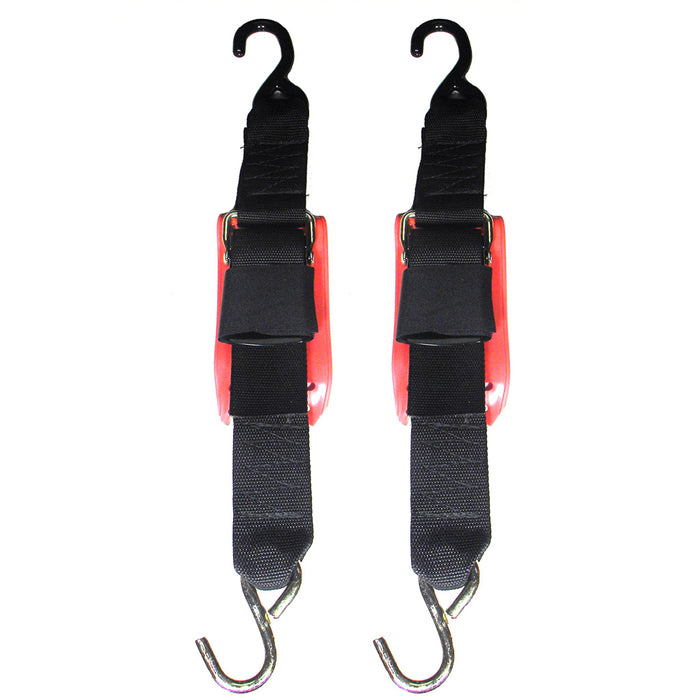 Amarre de remolque de liberación rápida Rod Saver con almohadilla de vinilo - 2" x 4' - Par