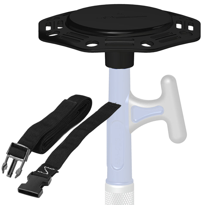 Placa de soporte de cubierta de amarre para bichero Sea-Dog, corona y correas de cincha