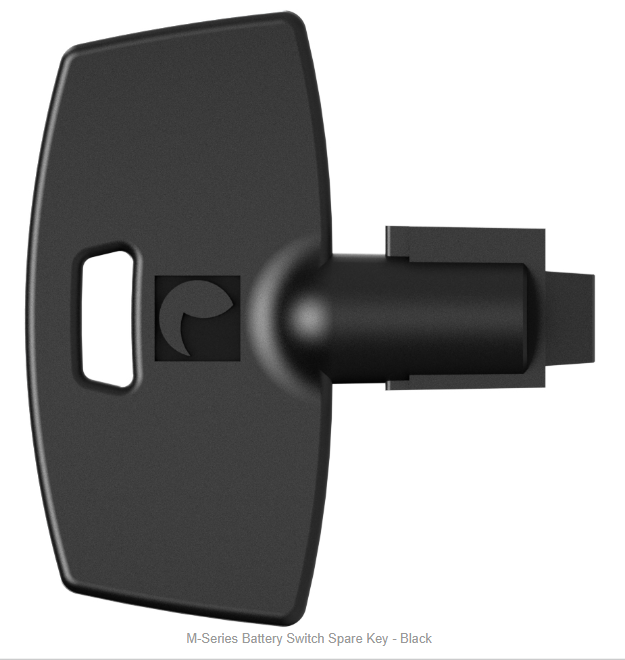 Llave de repuesto para interruptor de batería Blue Sea 7900200 serie M, color negro