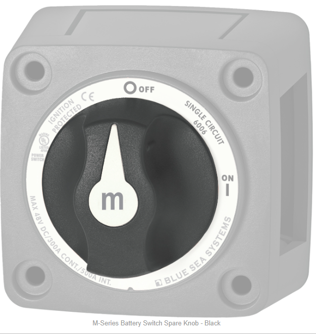 Blue Sea 7901200 M-Series Battery Switch Spare Knob - Black