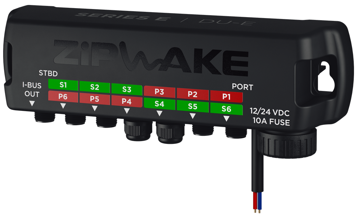 Zipwake 2012033 Series E DU-E Distribution Unit with Power Cable — perspective view