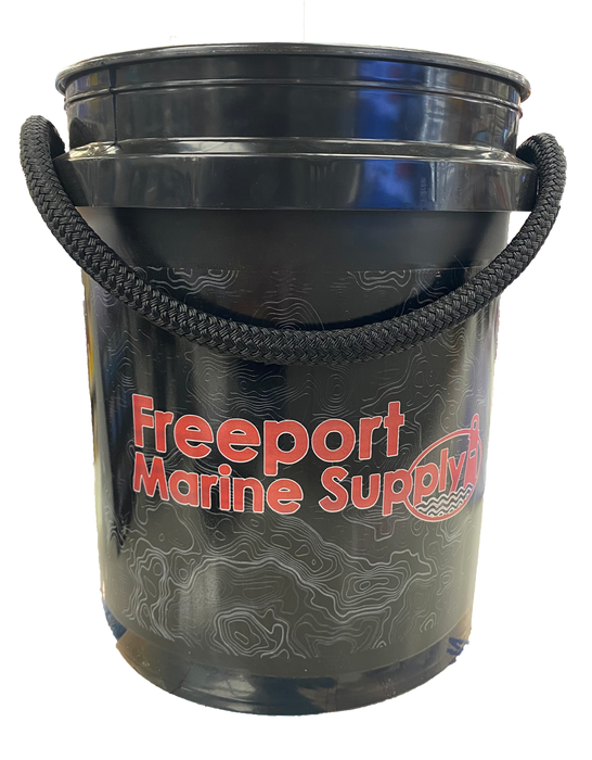 Freeport Marine x Shurhold Ultimate Bucket 5 Gallon w/ Black Rope