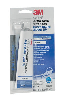 Sellador adhesivo 3M 4000 de curado rápido, 10 oz, blanco