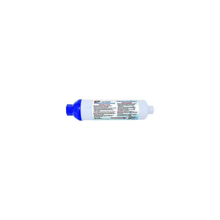 Valterra A01-1132VP AquaFresh Replacement Exterior RV Water Filter w/Hose, Connections, 2/pk