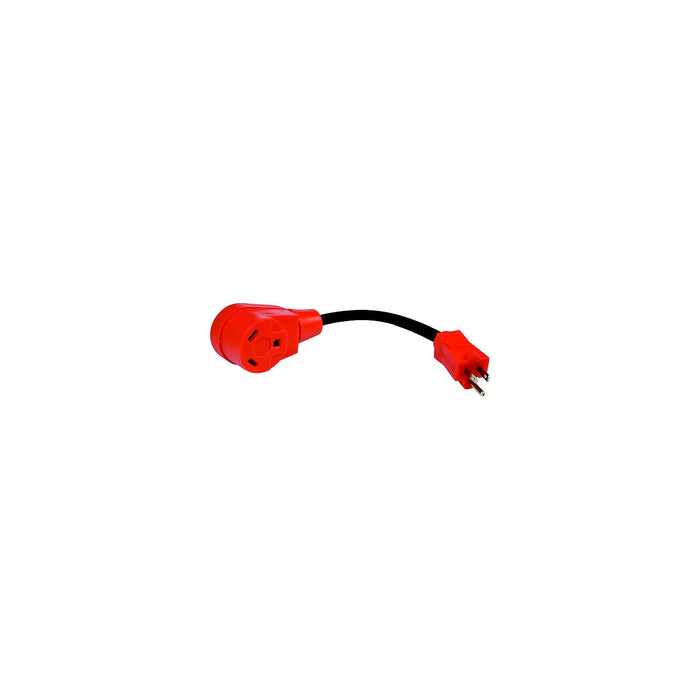 Valterra A10-1550VP Dogbone Style Mighty Cord 15 Amp Male to 50 Amp Female 12", RV Adapter Cord