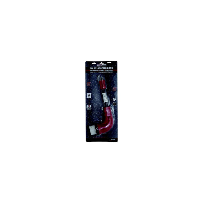 Valterra A10-1550D90VP Mighty Cord 90Â° Adapter Cord, 15AM-50AF, Carded