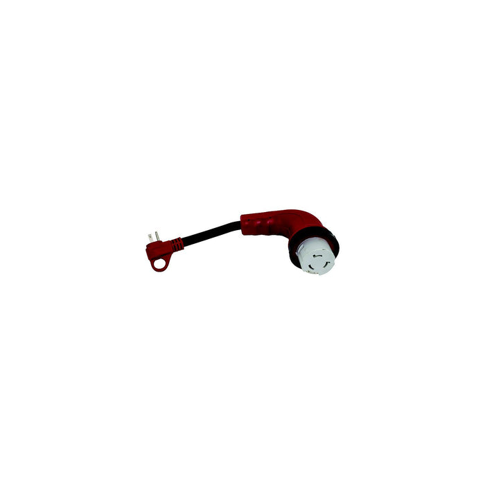 Valterra A10-1550D90 Mighty Cord 90Â° Adapter Cord, 15AM-50AF, Bulk