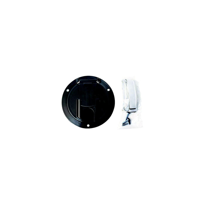 Valterra A10-2137BKVP Cable Hatch, Medium Round, Black