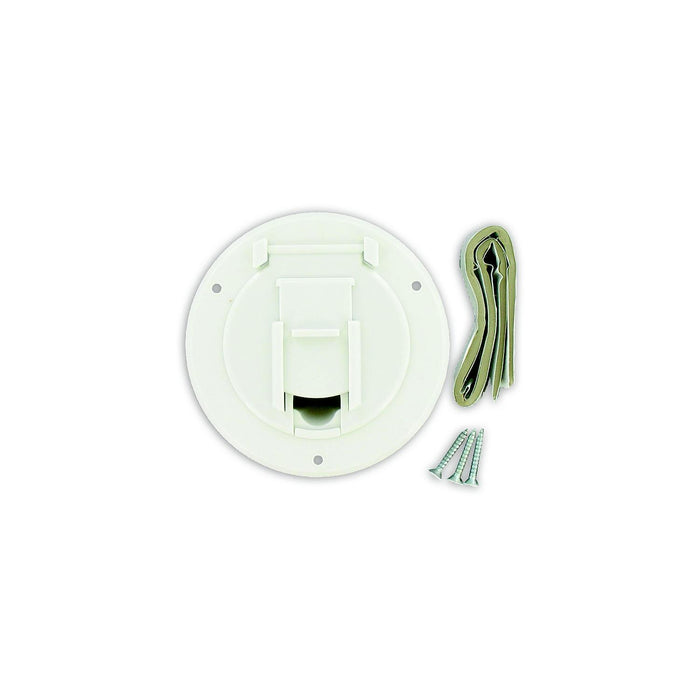 Valterra A10-2140VP Cable Hatch, Small Round, White