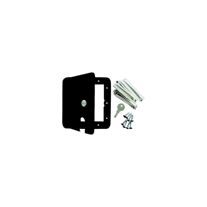 Valterra A10-2151BKVP Cable Hatch, Large Square, Black