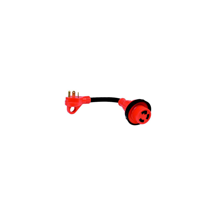 Valterra A10-3030HD Mighty Cord 30AM-30AF Detachable Adapter Cord w/ Handle, 12", Bulk