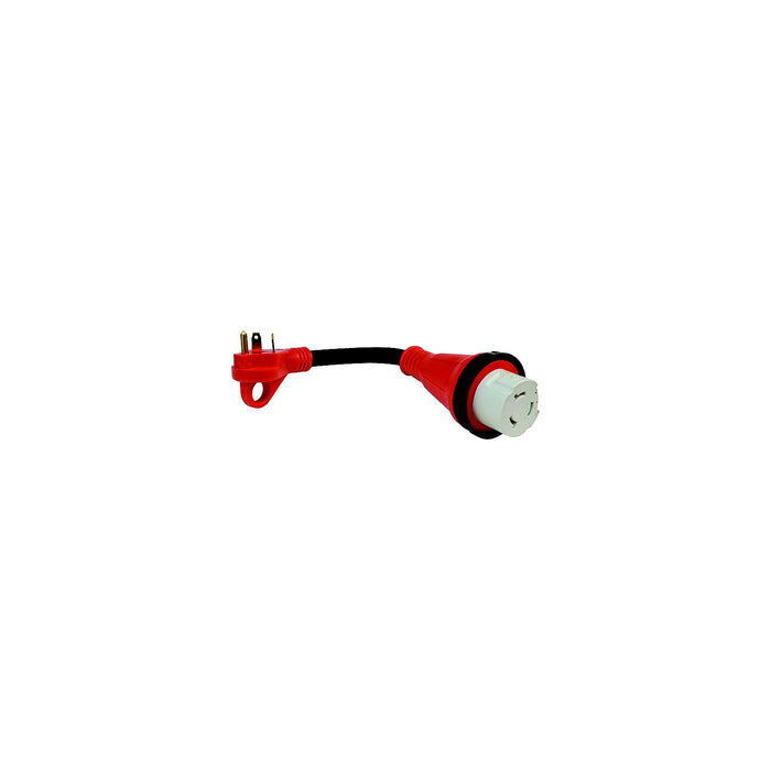 Valterra A10-3050HD Mighty Cord 30AM-50AF Detachable Adapter Cord w/ Handle, 12", Bulk