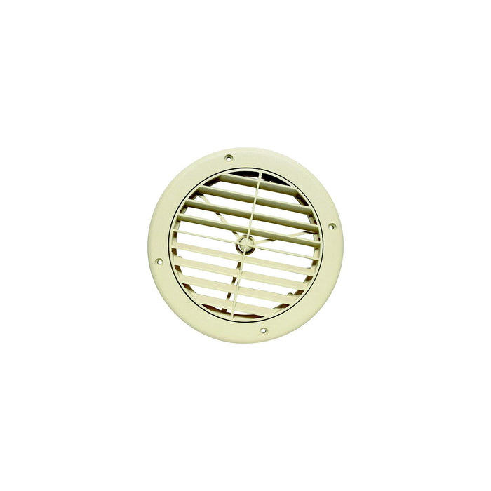 Valterra A10-3362VP 5" Louvered A/C Vent, Light Beige