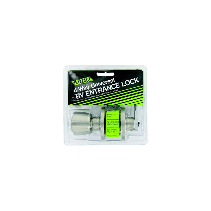 Valterra L32CS000 Stainless Steel 4 Way Universal Entrance Panic Proof Lock