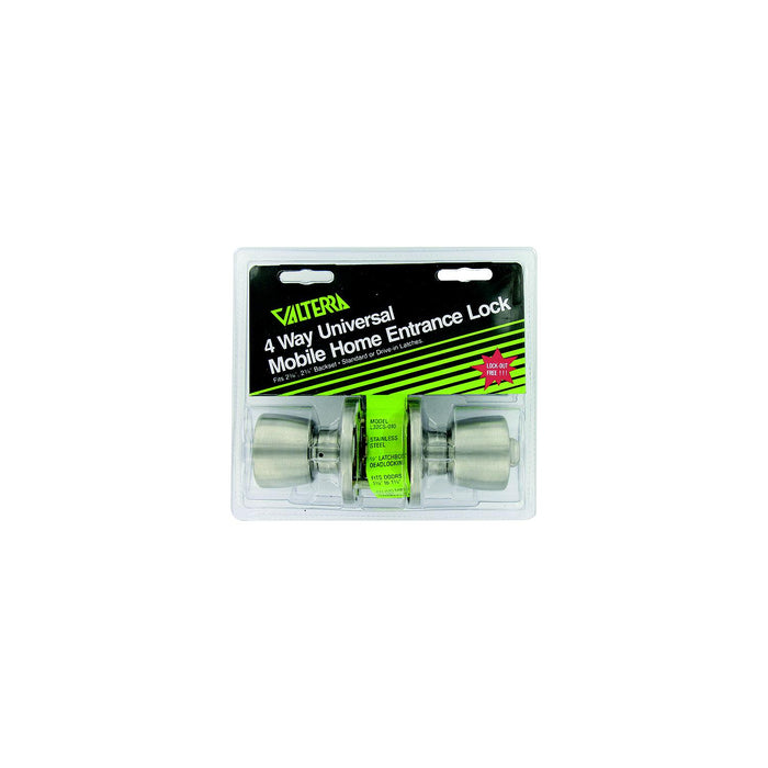 Valterra L32CS010 Stainless Steel 4 Way Universal Entrance Panic Proof Lock