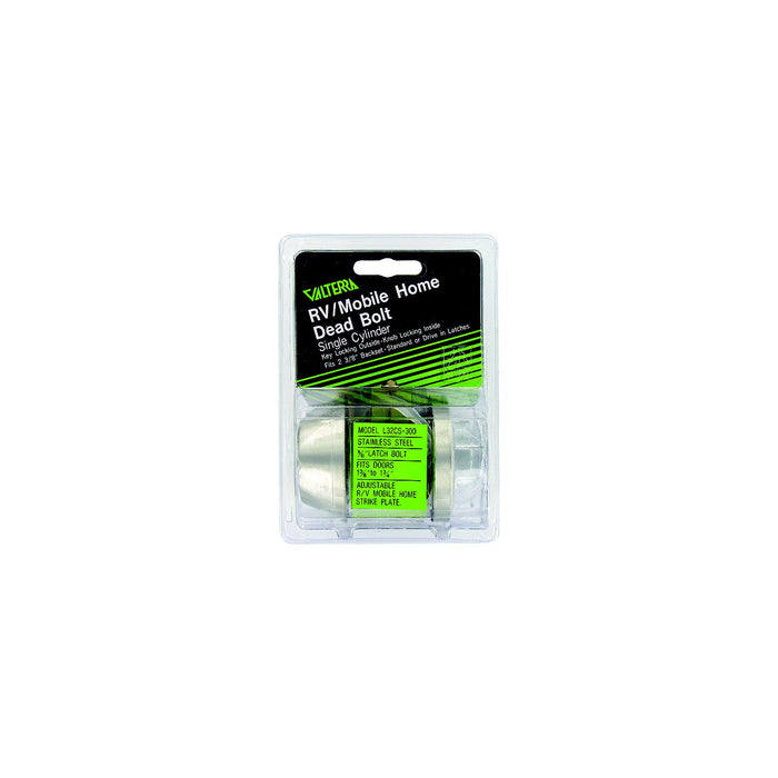 Valterra L32CS3008 SS 3 Way Universal Single Cylinder RV Lock Unlock Deadbolt