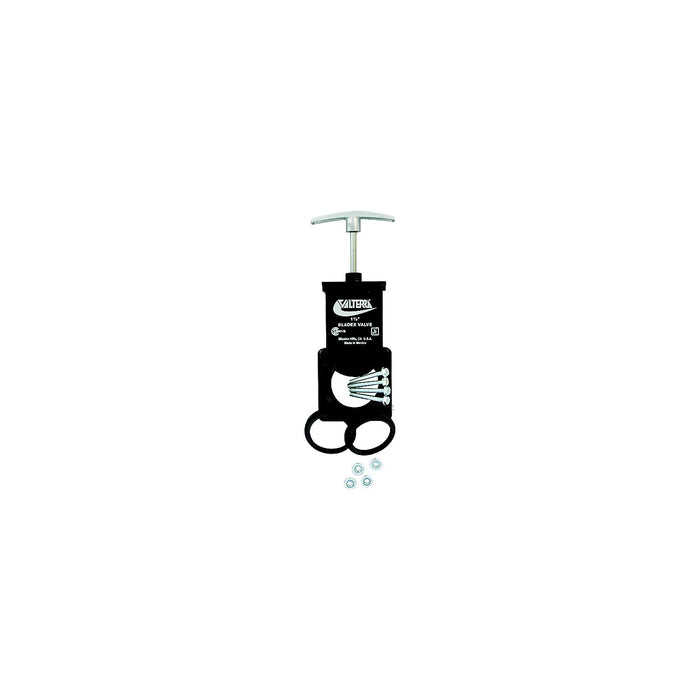 Valterra T1001VPM Bladex RV Waste Metal Handle Valve, Includes Hardware, 1-1/2"