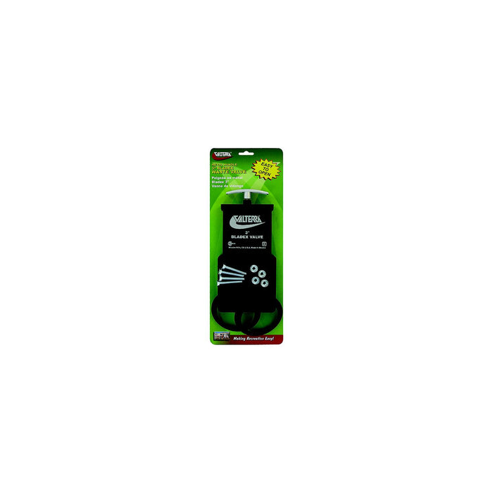 Valterra T1003VPM Bladex RV Waste Metal Handle Valve | Includes Hardware, 3"