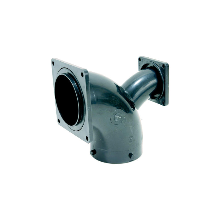 Valterra T1036 RV Two Way Ell Termination w/ 3" Bayonet x 3" Rotating Flange x, 1-1/2" Rotating Flange