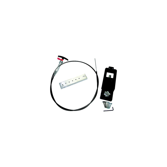 Valterra TC372 72" SS Cable Actuated Waste Valve Kit, Flexible Stainless Cable, 3" Waste Valve