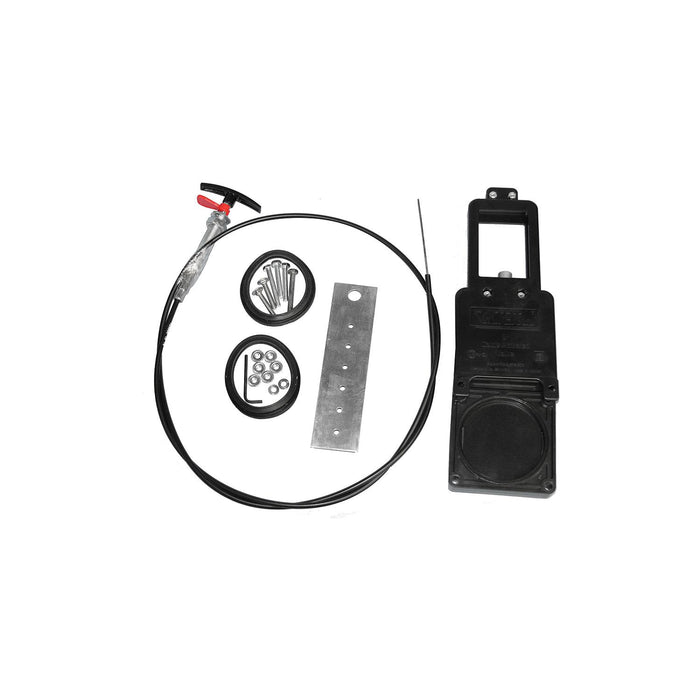 Valterra TC172 72" SS Cable Actuated Waste Valve Kit, Flexible Stainless Cable, 1-1/2" Waste Valve
