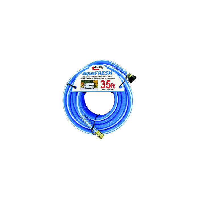 Valterra W01-9420 Blue AquaFresh High Pressure RV Drinking Water Hose 5/8" x 35'