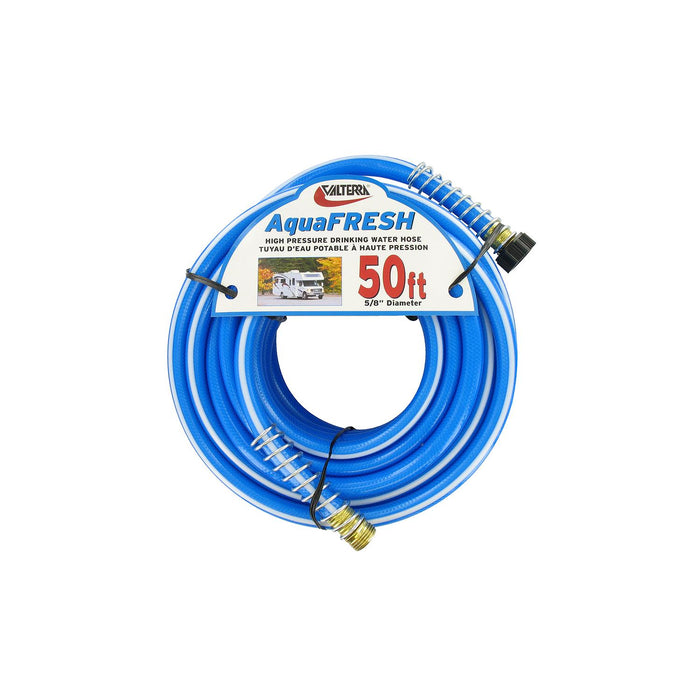 Valterra W01-9600 Blue AquaFresh High Pressure RV Drinking Water Hose 5/8" x 50'