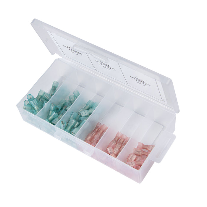 Kit de conectores universales para altavoces Ancor termorretráctiles f/22-18/16-14 (90 piezas surtidas)