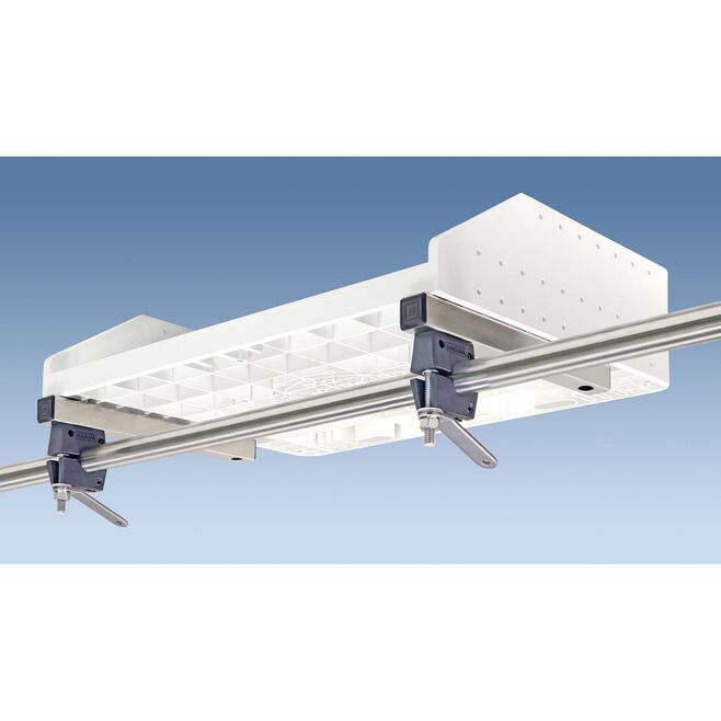 Magma T10-680 Dual Extended Horizontal Round Rail Mount, Fits 1" Rails, For ChefsMate, Newport, Catalina, FirstMate Tables
