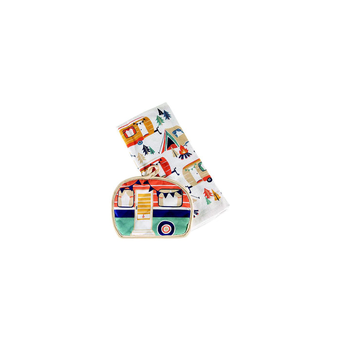 Lippert 2023051697 Kitchen Towel & Potholder Set Camp Print, 2 Piece