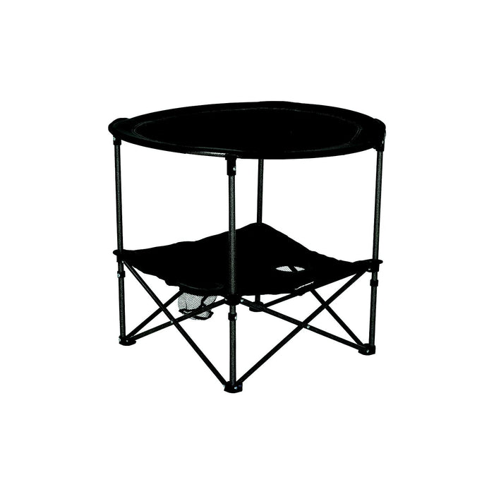 Lippert 2023053720 Two-Tier Folding Camping Table Dark Grey, 4.3" x 14.6" x 27.4" Folded, 80 lbs.