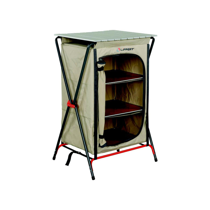 Lippert 2023053723 Camping Pantry Sand, 25" x 22.4" x 4.3" Folded, 80 lbs.
