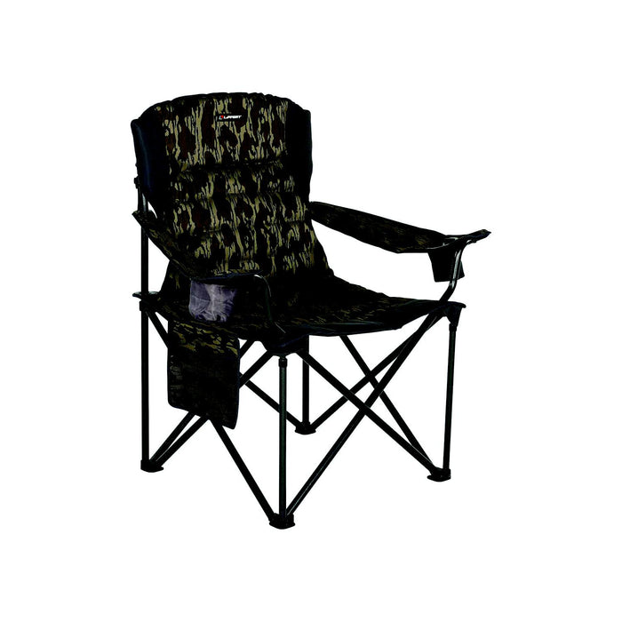 Lippert 2023053729 Campfire Deluxe Folding Chair, Mossy Oak Bottomland Camo, 500lb Capacity