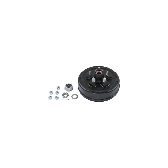 Lippert 2024013264 Brake Drum Hub Kit 10" w/ Installed Bearings 5 on 4-1/2", 1/2" Studs, 3, 500-lb. Axles