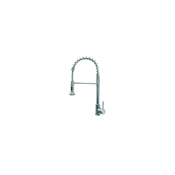 Lippert 719323 Flow-Max Coiled Spring Sprayer Faucet, Stainless Steel