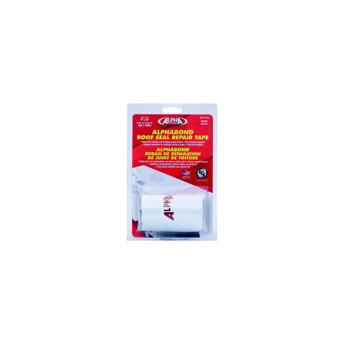 Lippert 862410 Alpha Systems All-Purpose Butyl Tape, 4" x 10', White