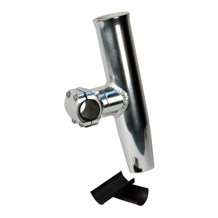 CE Smith - Soporte de varilla de montaje intermedio ajustable de aluminio de 7/8" o 1" con manguito y llave hexagonal
