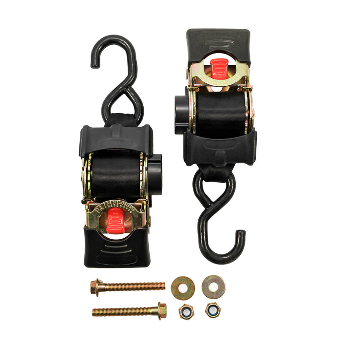 Correas de amarre retráctiles Camco - 2" de ancho, 5.5', atornillables
