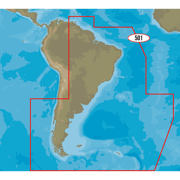 C-MAP M-SA-D501-MS 4D SA-D501 Gulf of Paria to Cape Horn