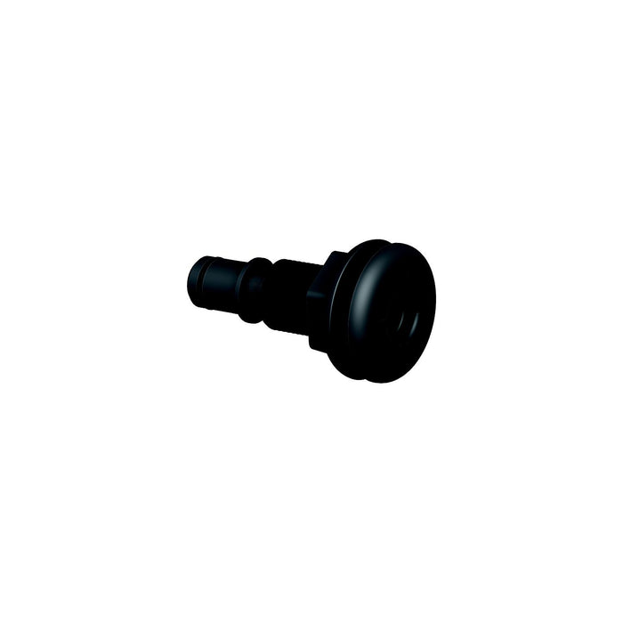 Flow-Rite MA-011-QLB Qwik-Lok Thru-Hull Fitting, 3/4", Black, Straight Flanged
