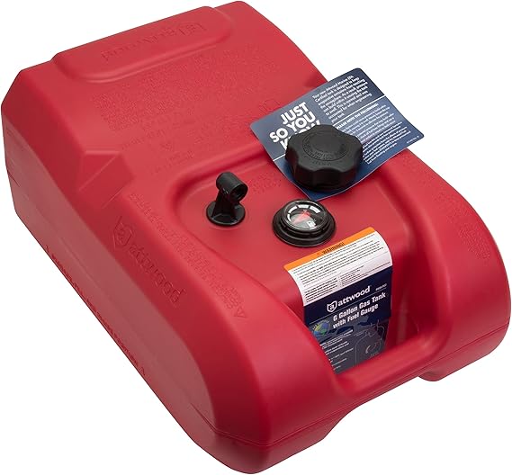 Attwood Portable Fuel Tank with Gauge 6 Gallon and 12 Gallon Options Available