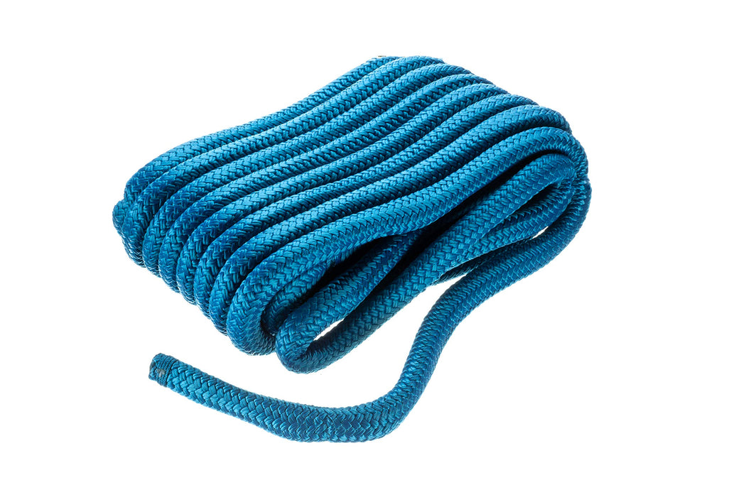 Seachoice 47311 Double-Braid Nylon Dock Line w/ Eye Splice, Pre-Shrunk, Heat Stabilized, 3/4 In. X 35 Ft., Blue